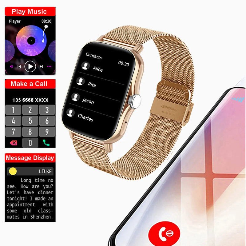 Relógio Inteligente Smartwatch Unissex Touch Fitness + Pulseira Brinde